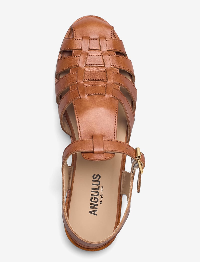 ANGULUS - Sandals - flat - closed toe - op - gladiator sandals - 1789 tan - 3