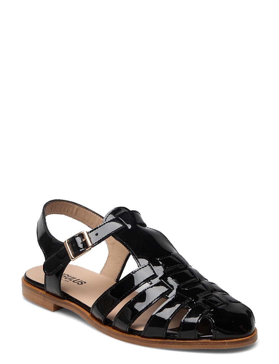ANGULUS - Sandals - flat - closed toe - op - gladiatorsandaler - 2320 black - 0