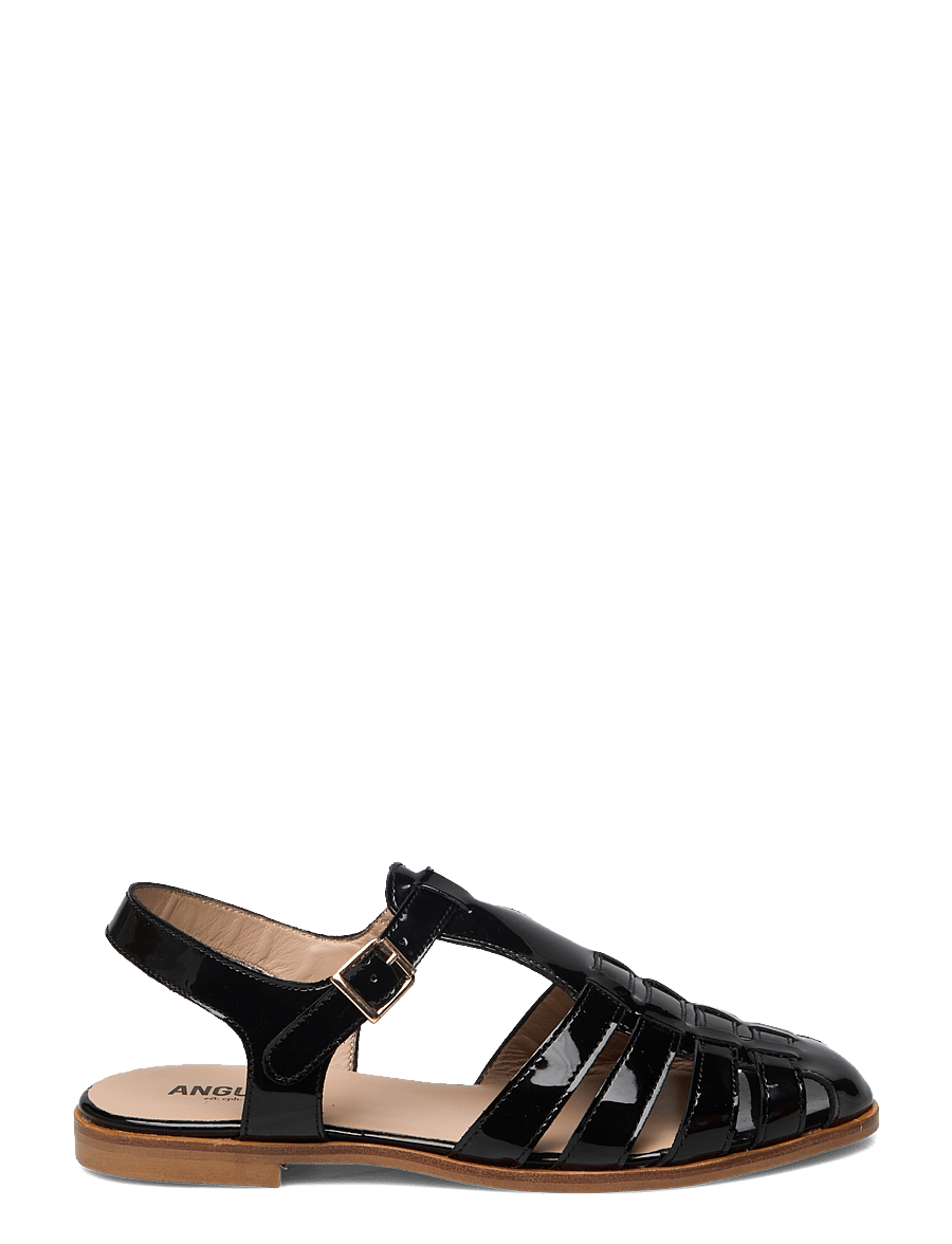 ANGULUS - Sandals - flat - closed toe - op - gladiatorsandaler - 2320 black - 1