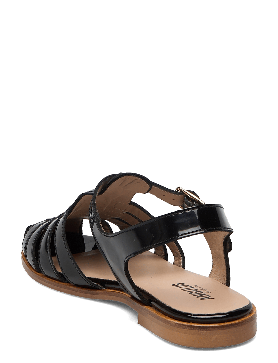 ANGULUS - Sandals - flat - closed toe - op - gladiatorsandaler - 2320 black - 2