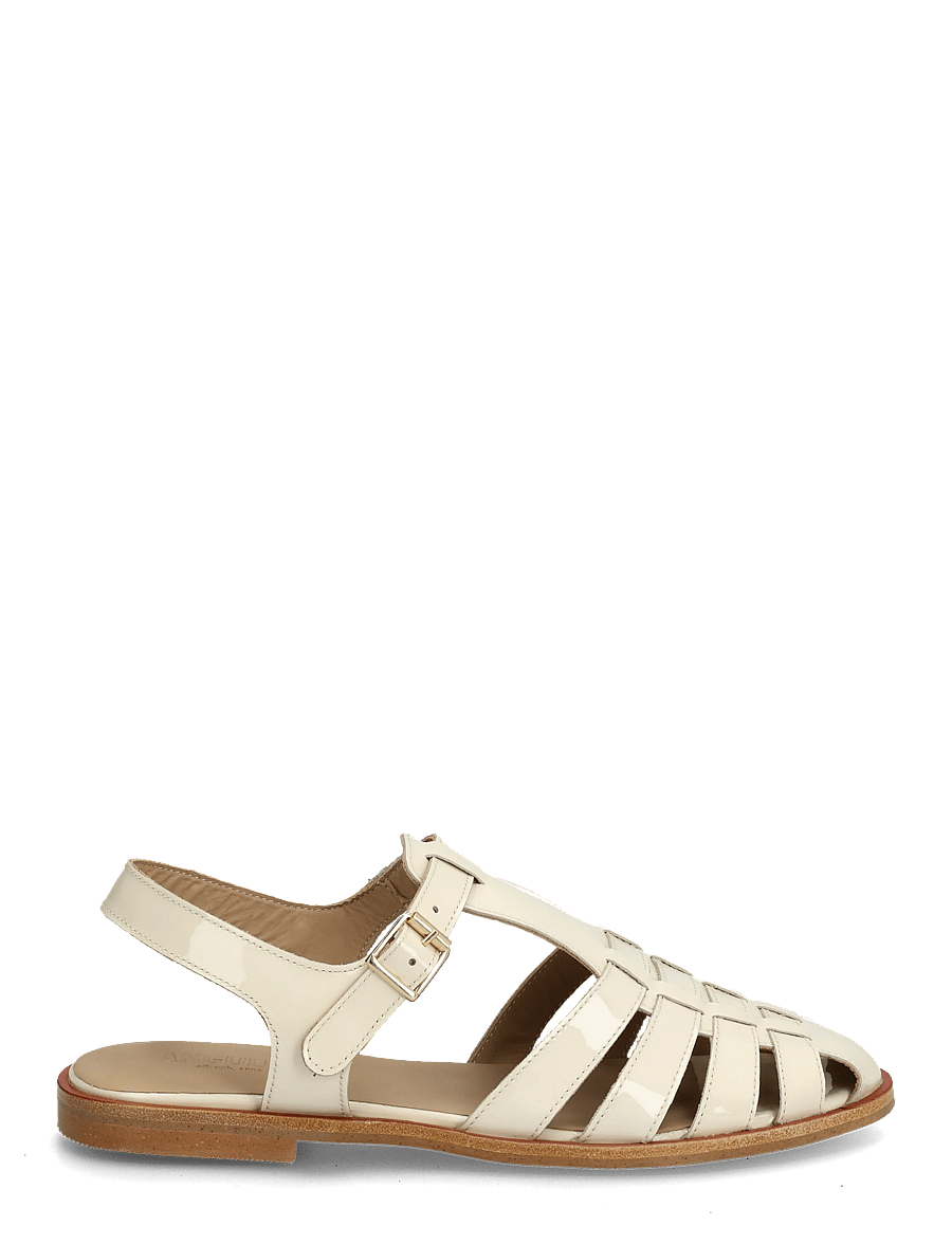 ANGULUS - Sandals - flat - closed toe - op - gladiator sandals - 2362 buttermilk - 1