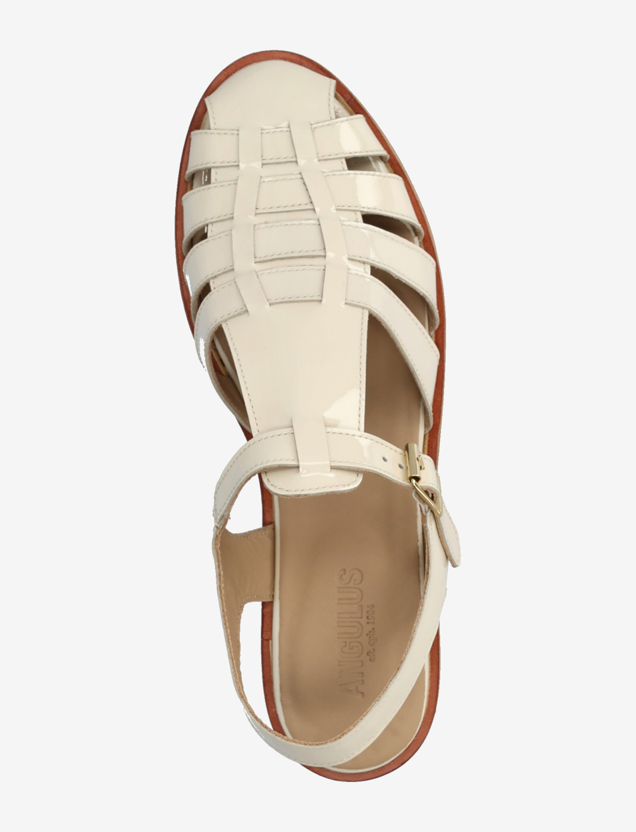 ANGULUS - Sandals - flat - closed toe - op - gladiatorsandaler - 2362 buttermilk - 3