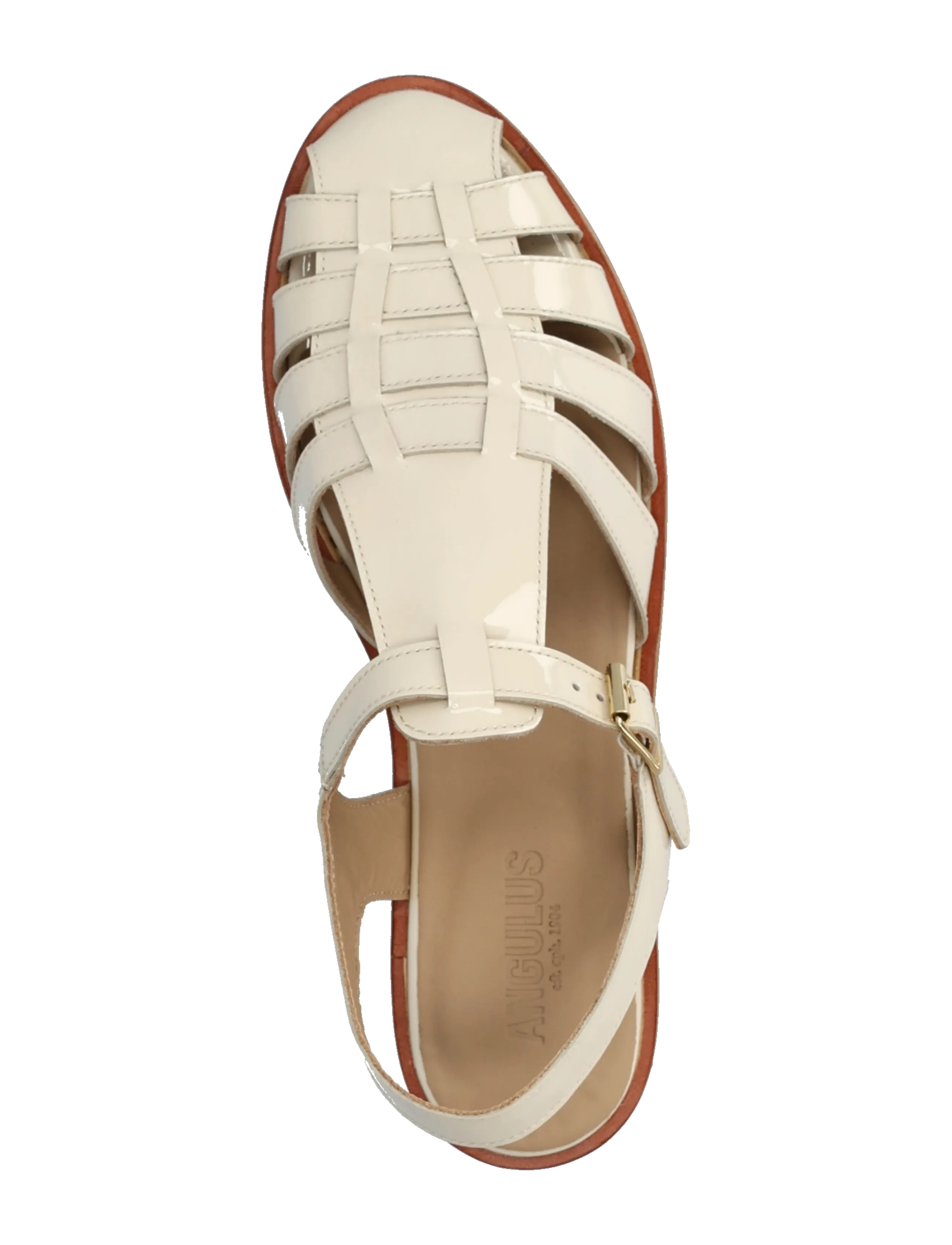 ANGULUS - Sandals - flat - closed toe - op - gladiator-sandalen - 2362 buttermilk - 3