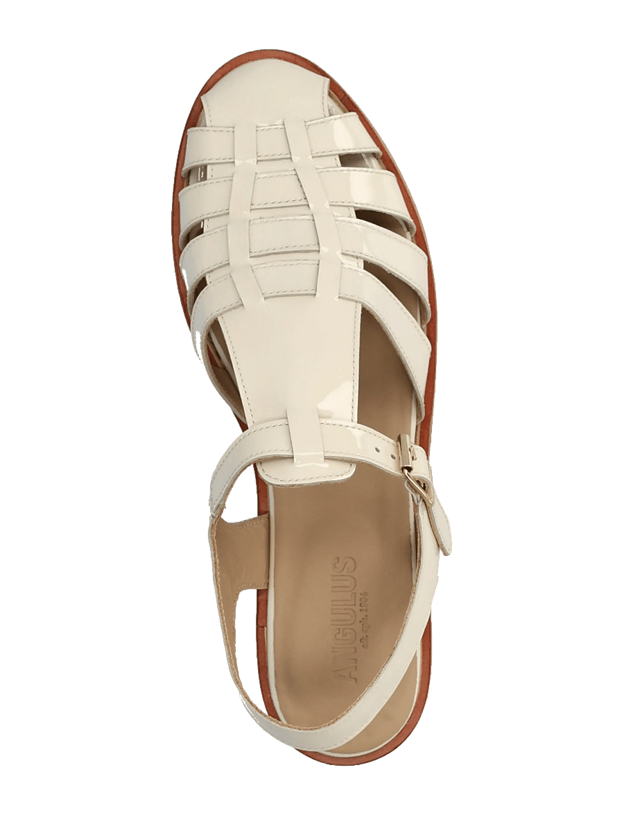 ANGULUS - Sandals - flat - closed toe - op - gladiator sandals - 2362 buttermilk - 3