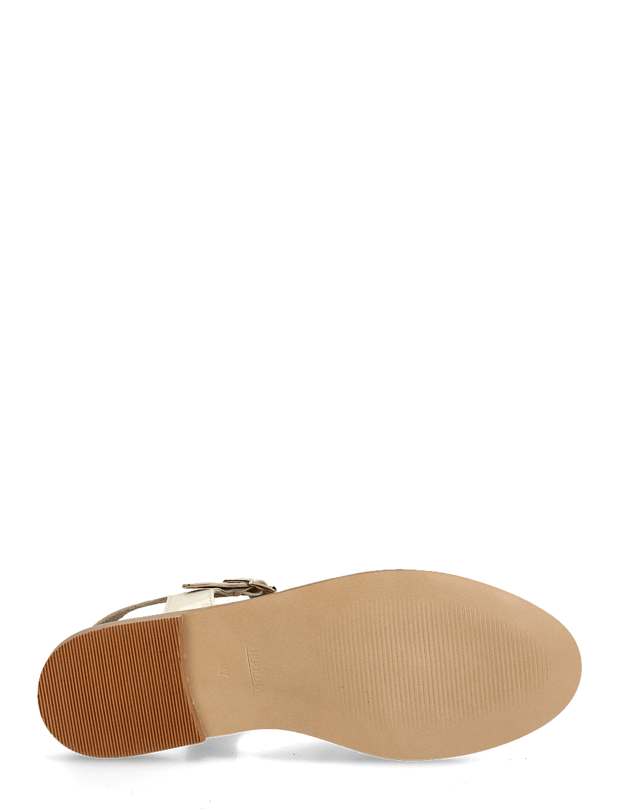 ANGULUS - Sandals - flat - closed toe - op - gladiator sandals - 2362 buttermilk - 4