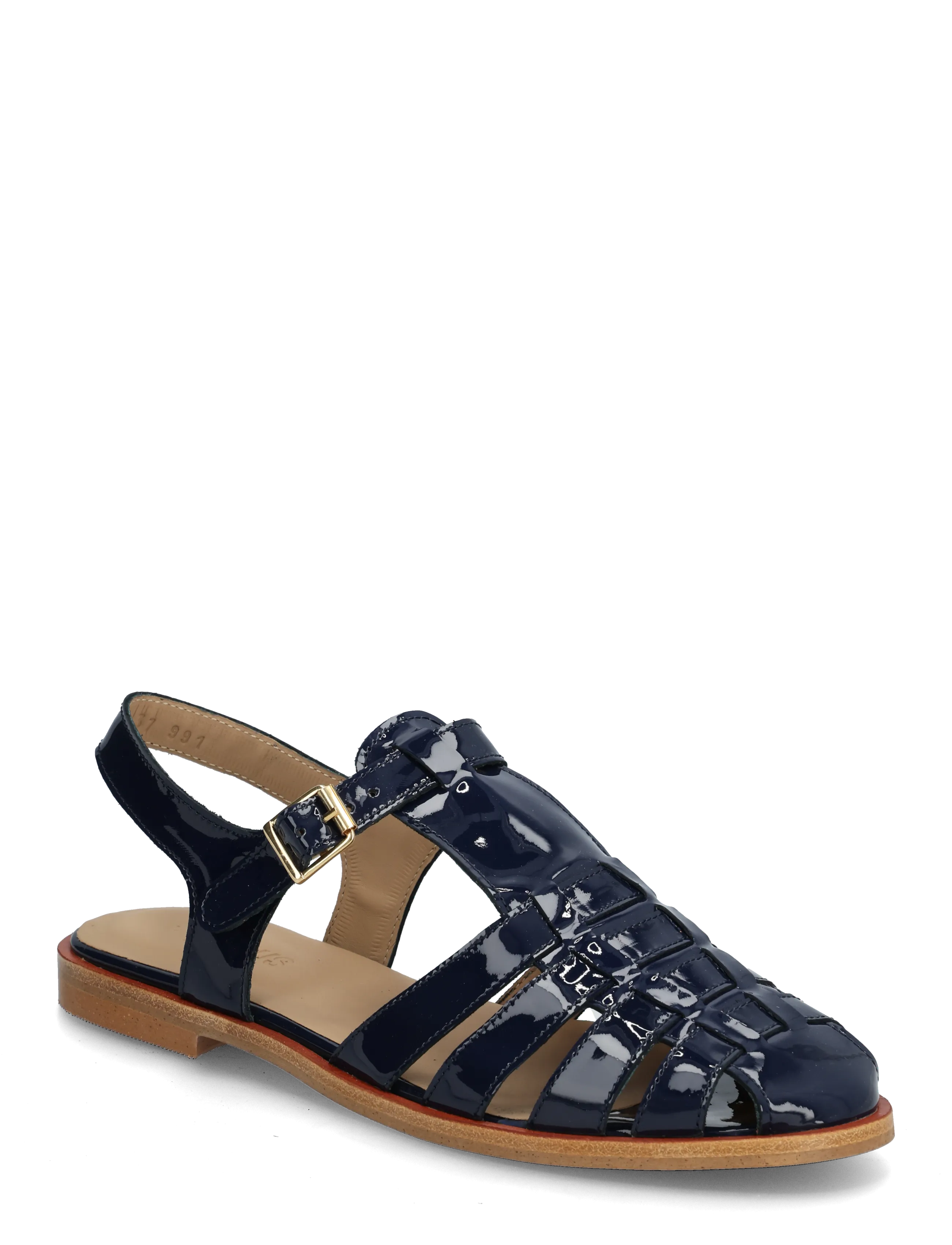 ANGULUS Sandals Flat Closed Toe Op, 38, Sandals, Marineblau - Flat, Frauen