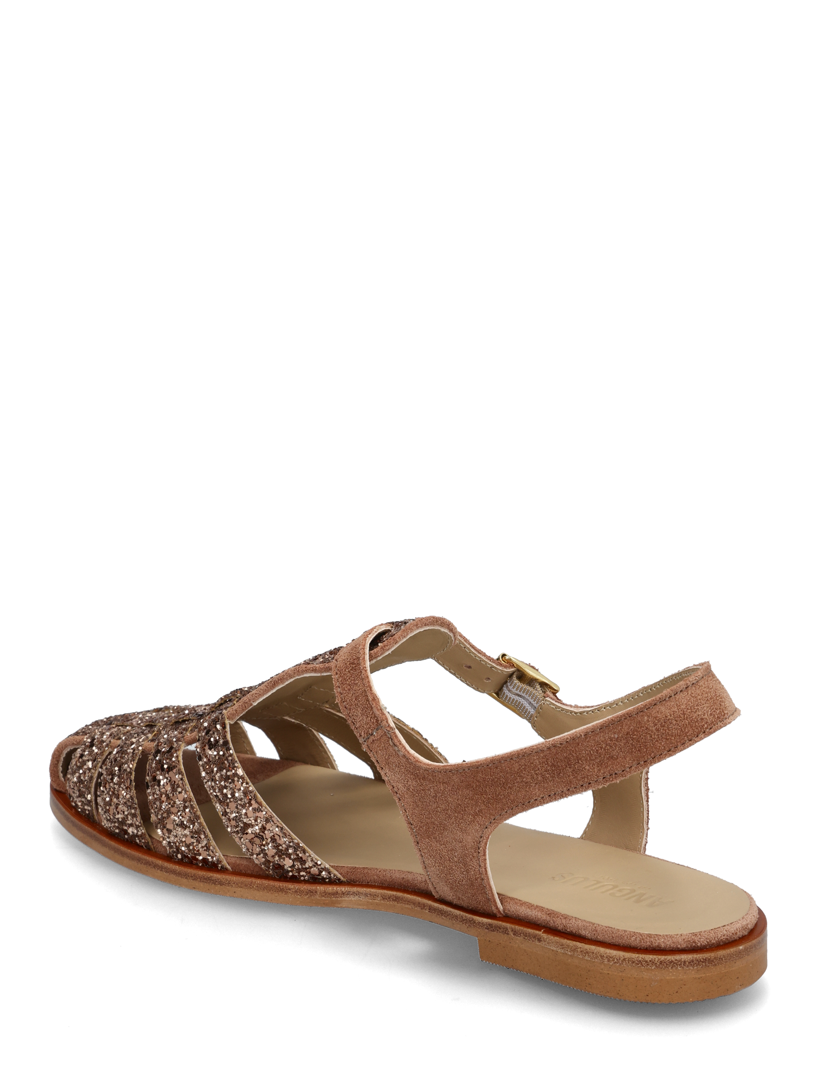 ANGULUS - Sandals - flat - closed toe - op - flade sandaler - 3297/3232 clay glitter/clay - 2