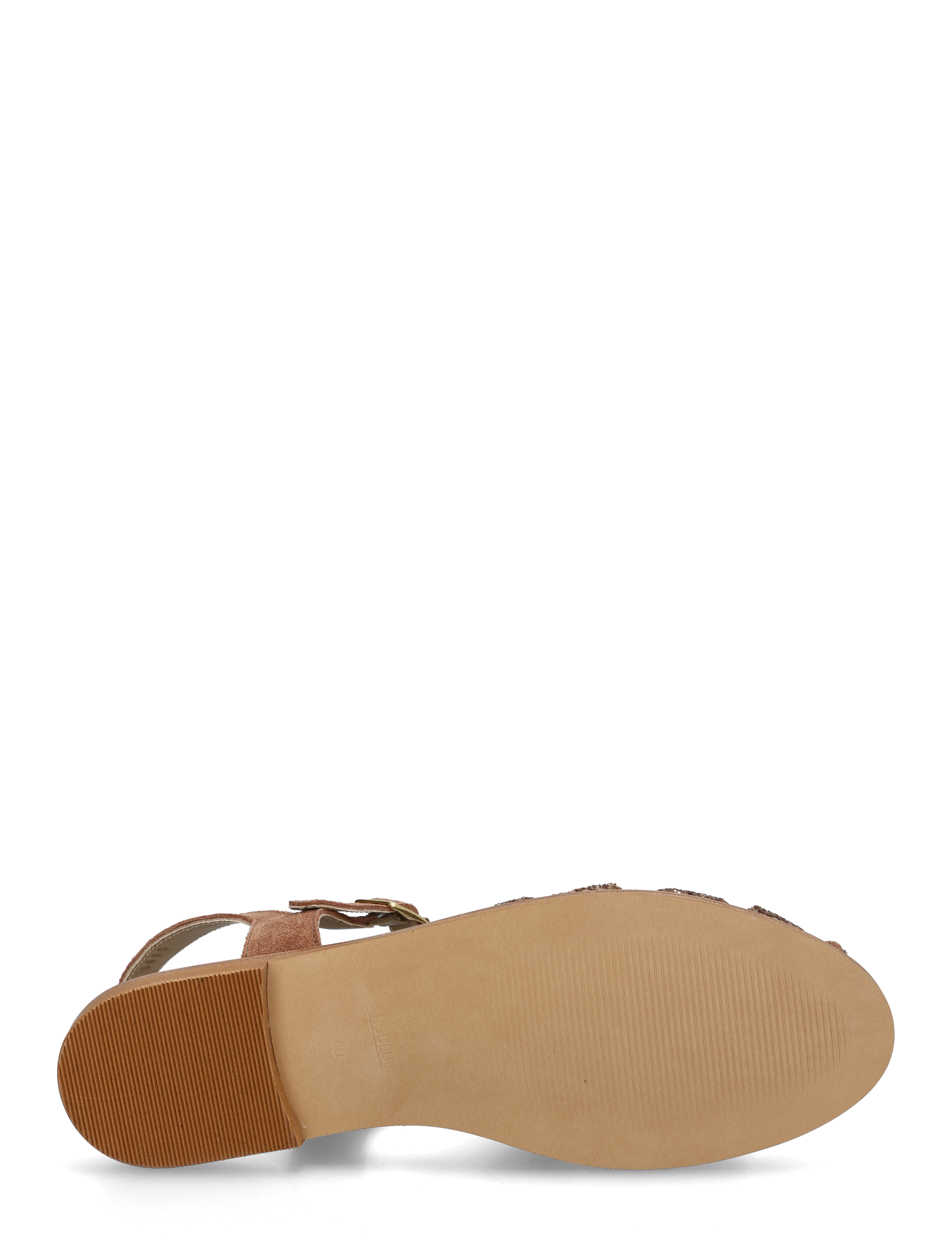 ANGULUS - Sandals - flat - closed toe - op - kvinnor - 3297/3232 clay glitter/clay - 4