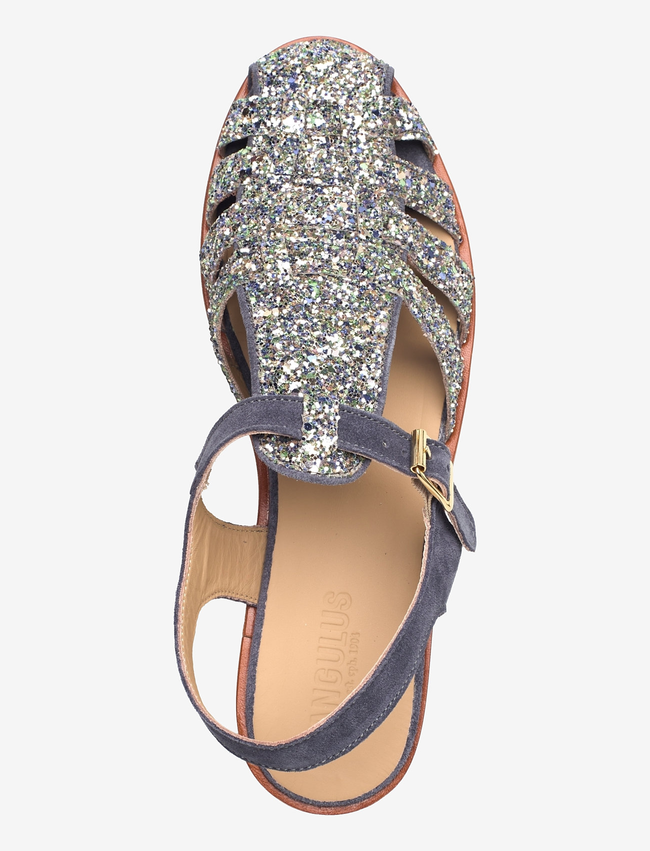 ANGULUS - Sandals - flat  - closed toe - op - platta sandaler - 3619/3230 spring multi glitter - 3