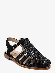 ANGULUS - Sandals - flat - closed toe - op - party wear at outlet prices - 2486/1163 black glit/black - 0