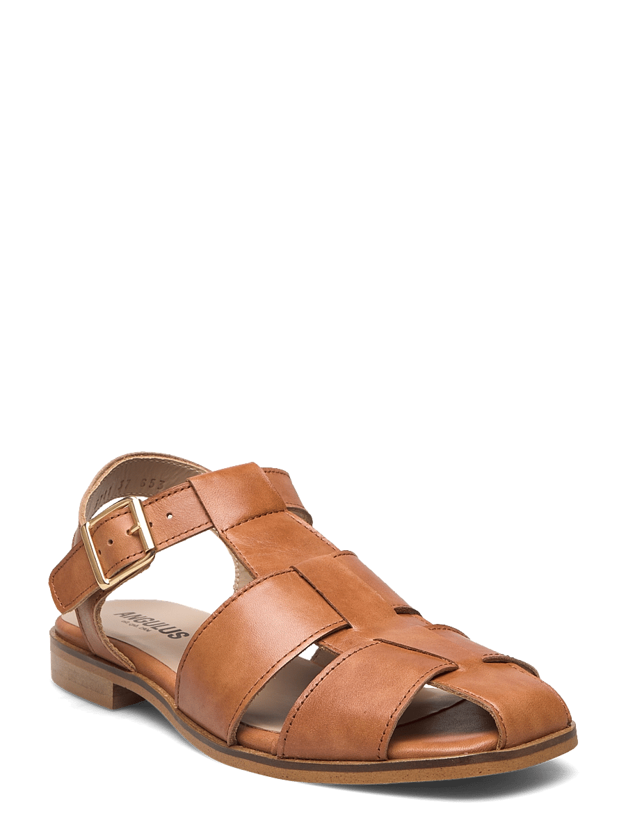 ANGULUS - Sandals - flat - flate sandaler - 1789 tan - 0