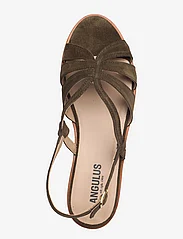 ANGULUS - Sandals - flat - open toe - op - zempapēžu sandales - 2214 dark olive - 3