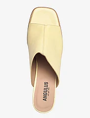ANGULUS - Sandals - Block heels - slipons med hæl - 1495 light yellow - 3