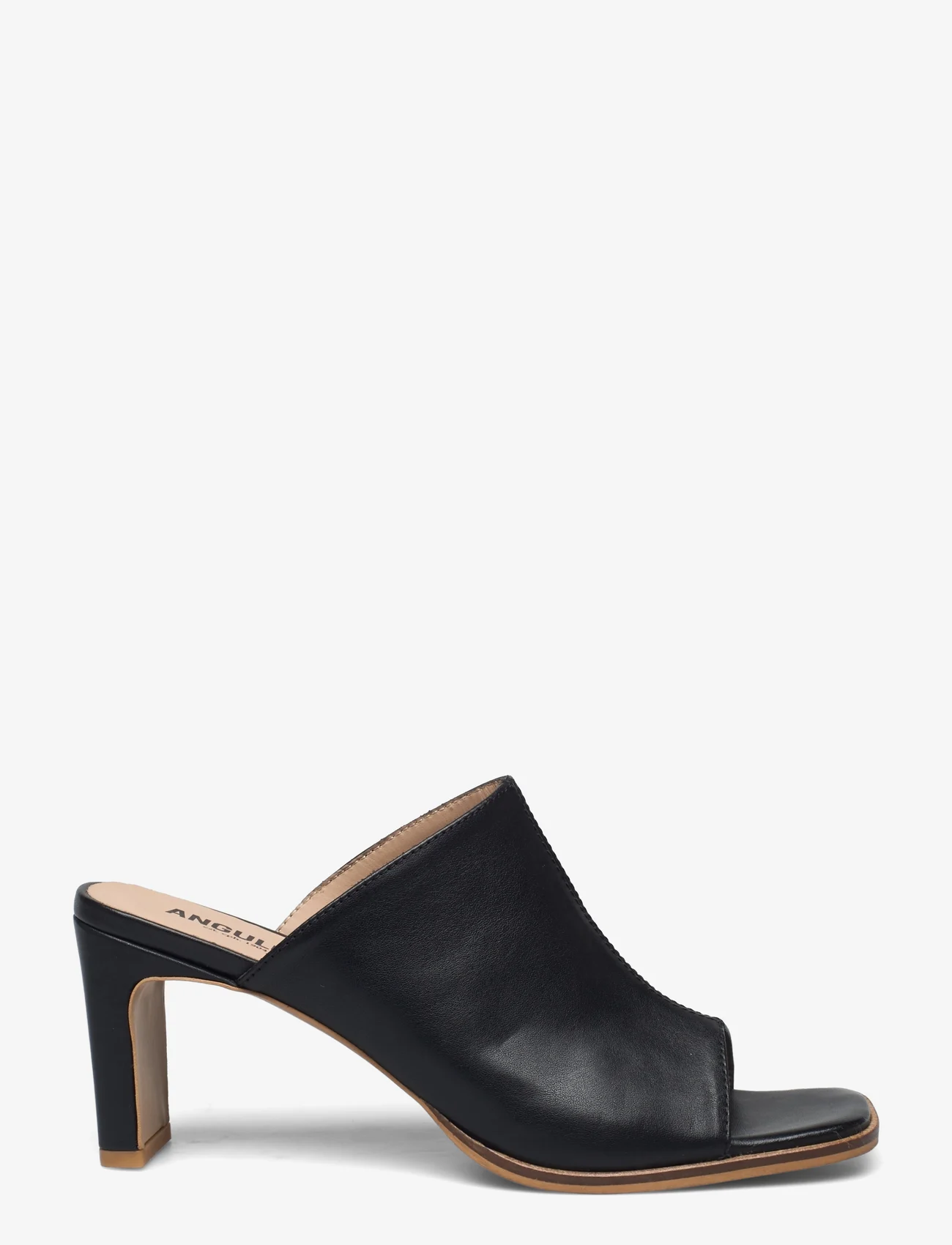 ANGULUS - Sandals - Block heels - slipons med hæl - 1604 black - 1