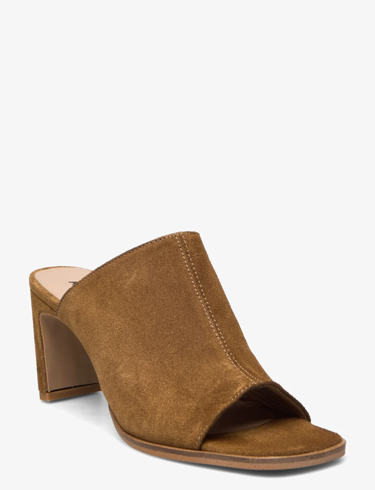 ANGULUS - Sandals - Block heels - mules tipa augstpapēžu kurpes - 2209 mustard - 0