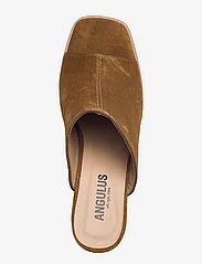 ANGULUS - Sandals - Block heels - muiltjes met hak - 2209 mustard - 3