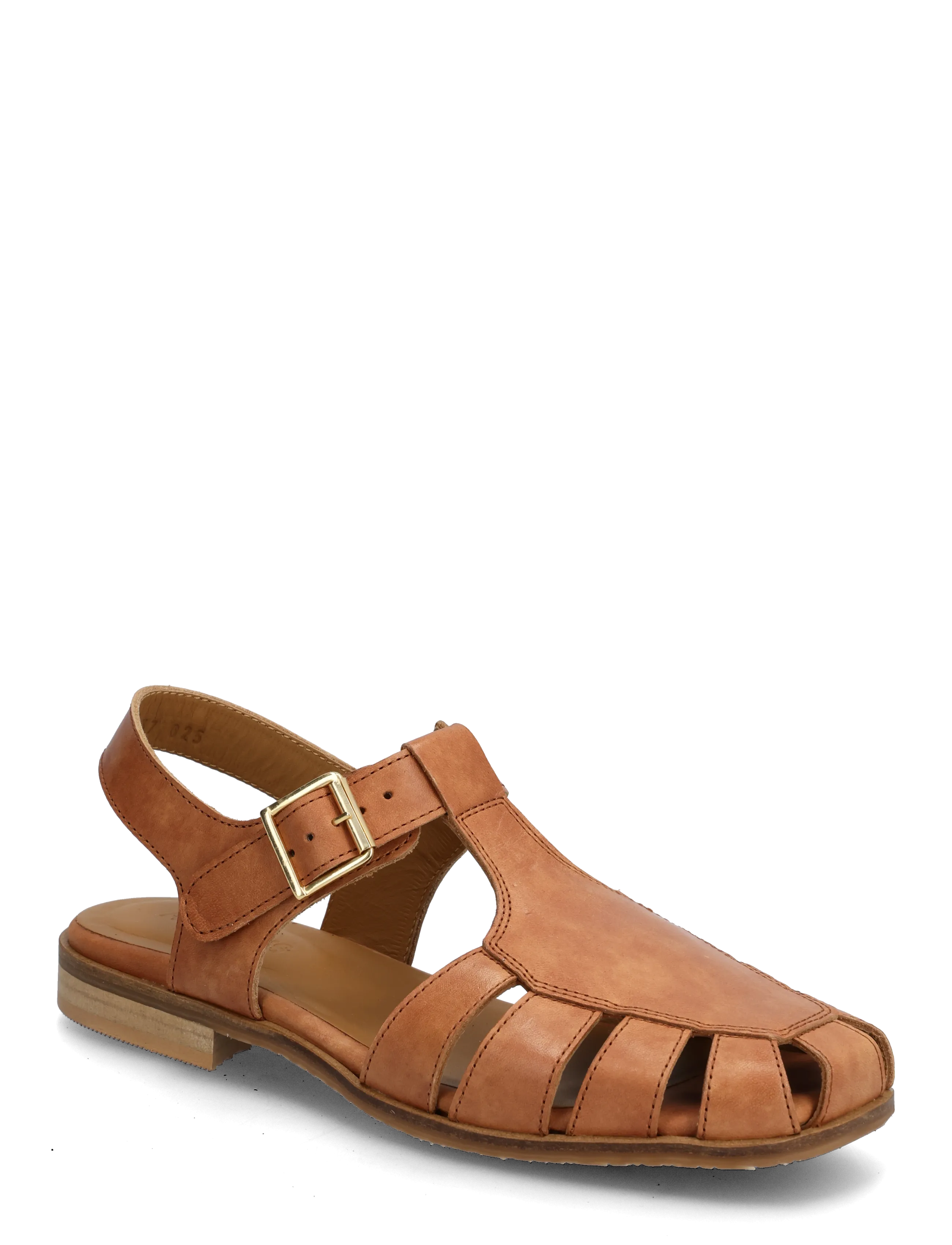 ANGULUS Sandals - Flat - Closed Toe - Op, 41, Brown, Sandaler > Flade Sandals, Dame