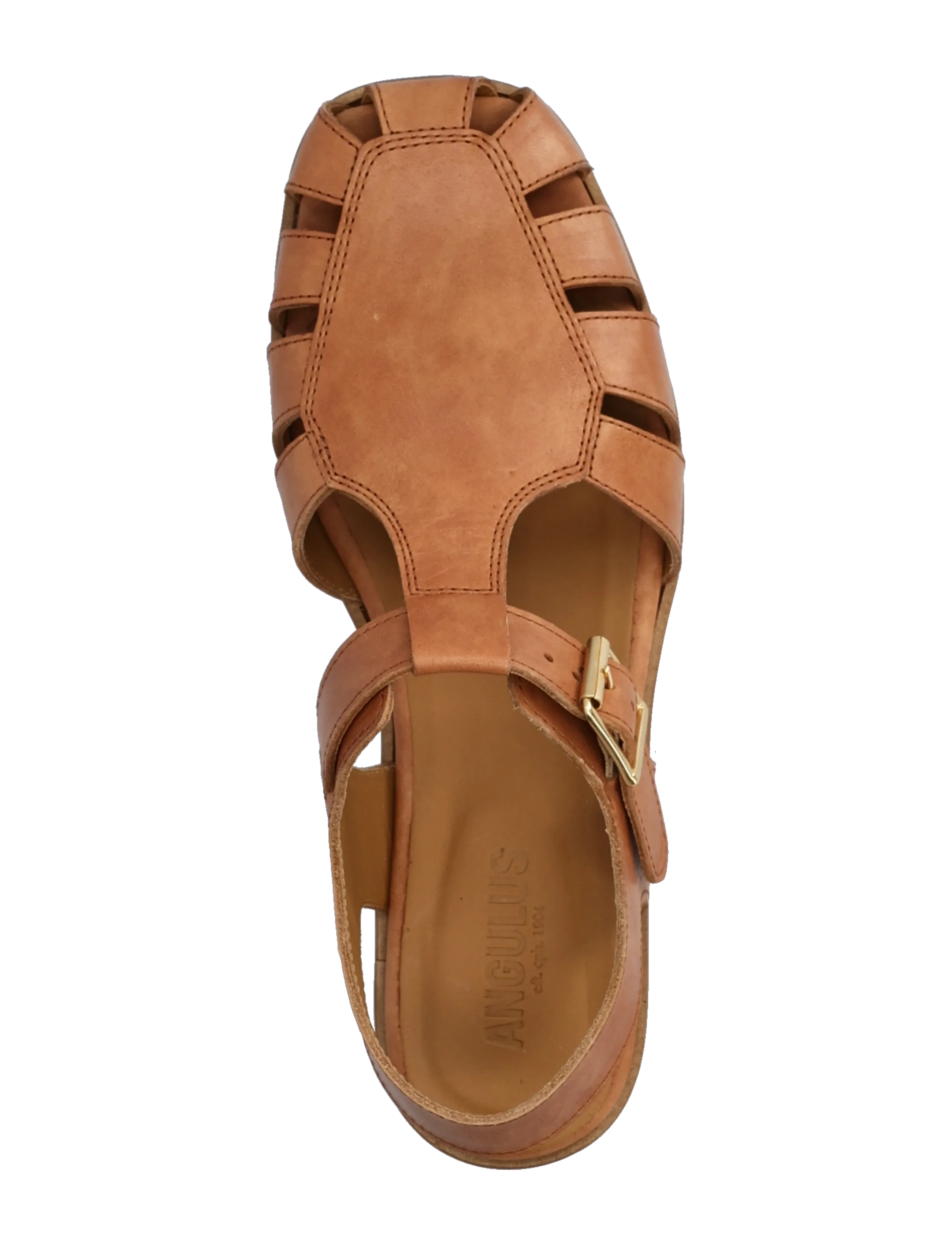 ANGULUS - Sandals - flat  - closed toe - op - gladiaator sandaalid - 1789 tan - 3