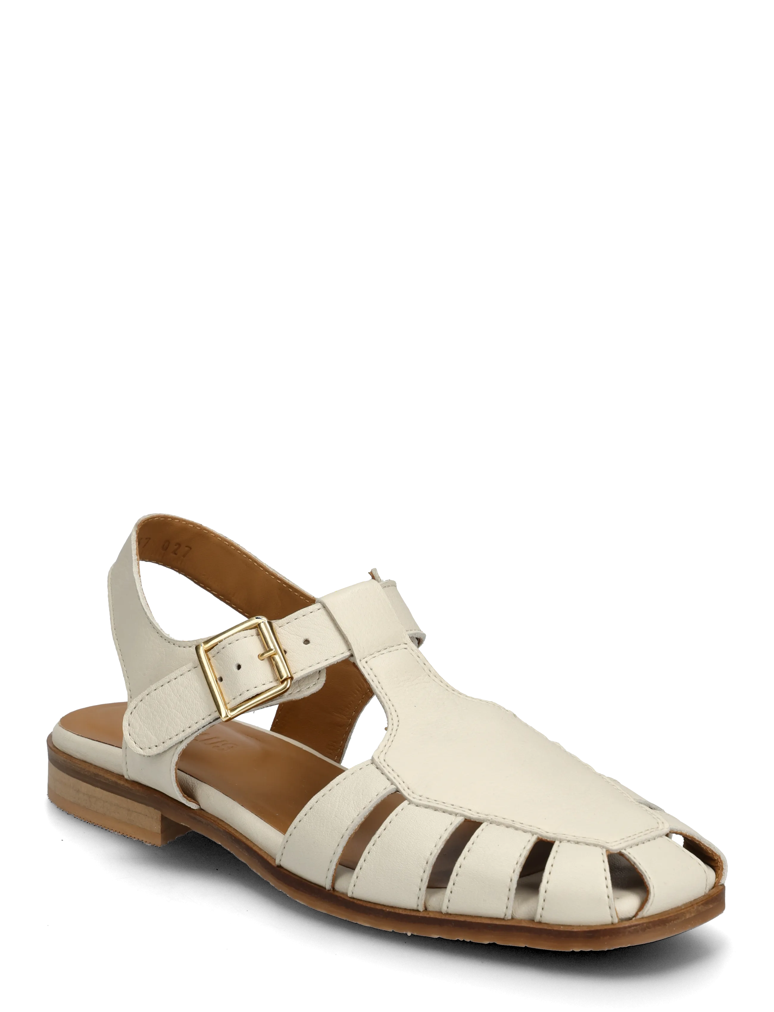 ANGULUS Sandals Flat Closed Toe Op, 38.5, Sandals, Creme - Frauen