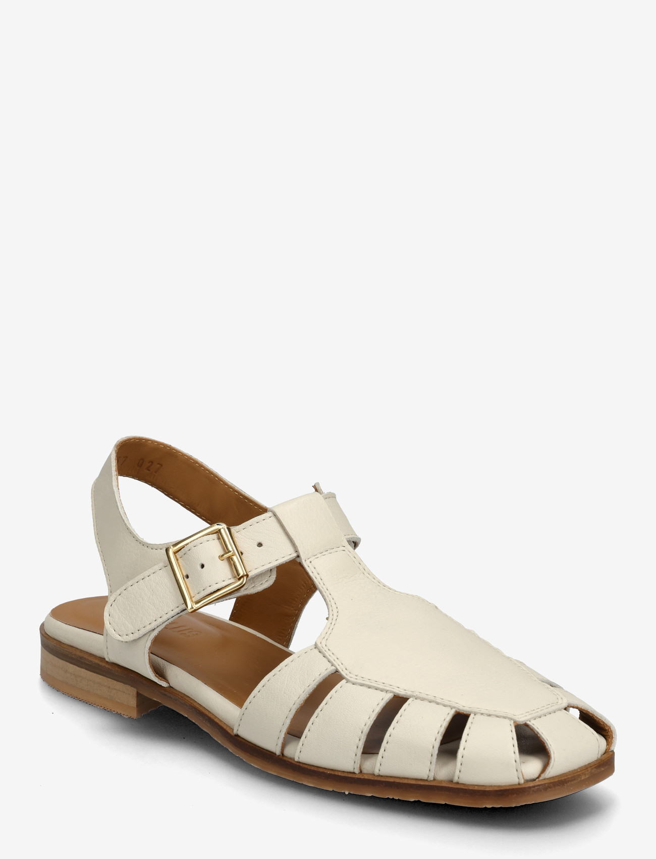 ANGULUS - Sandals - flat  - closed toe - op - gladiator-sandalen - 4636 oatmilk - 0