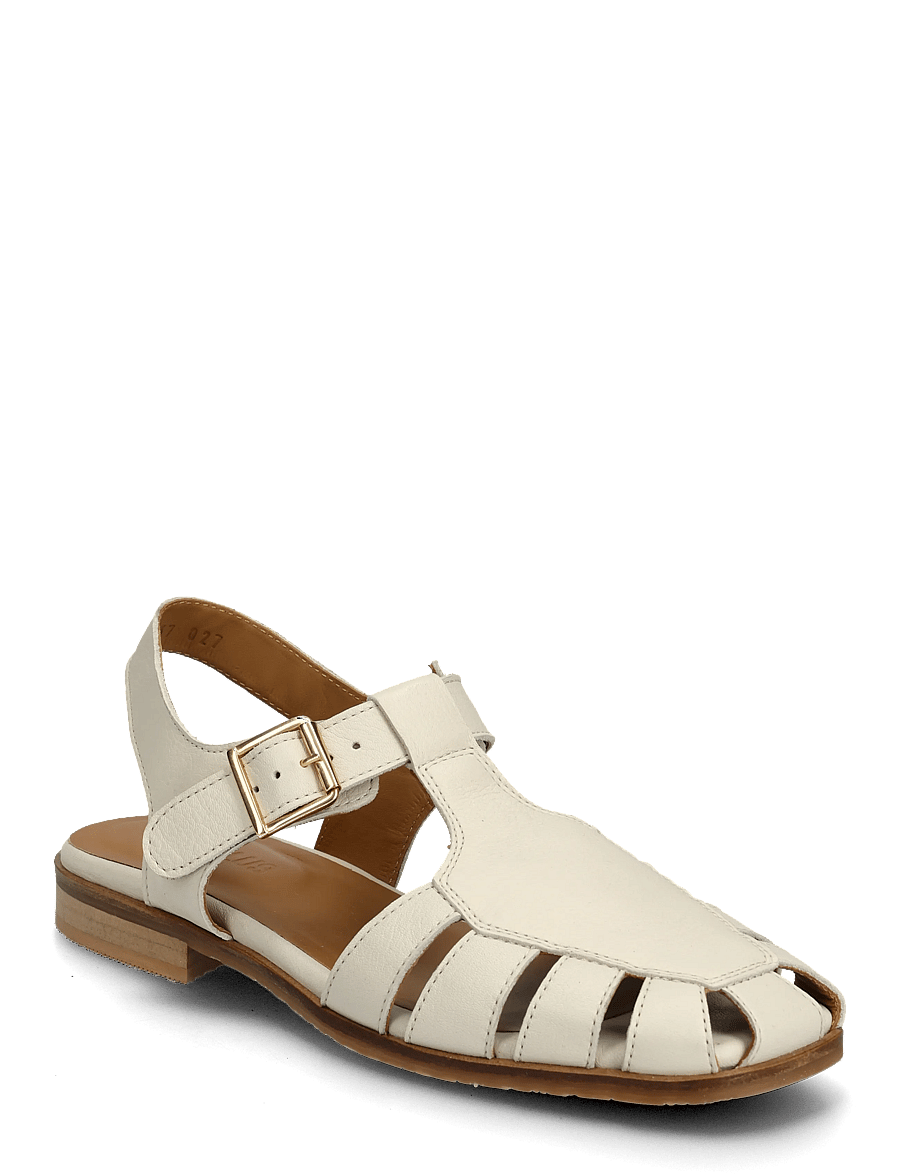ANGULUS - Sandals - flat - closed toe - op - gladiator sandals - 4636 oatmilk - 0