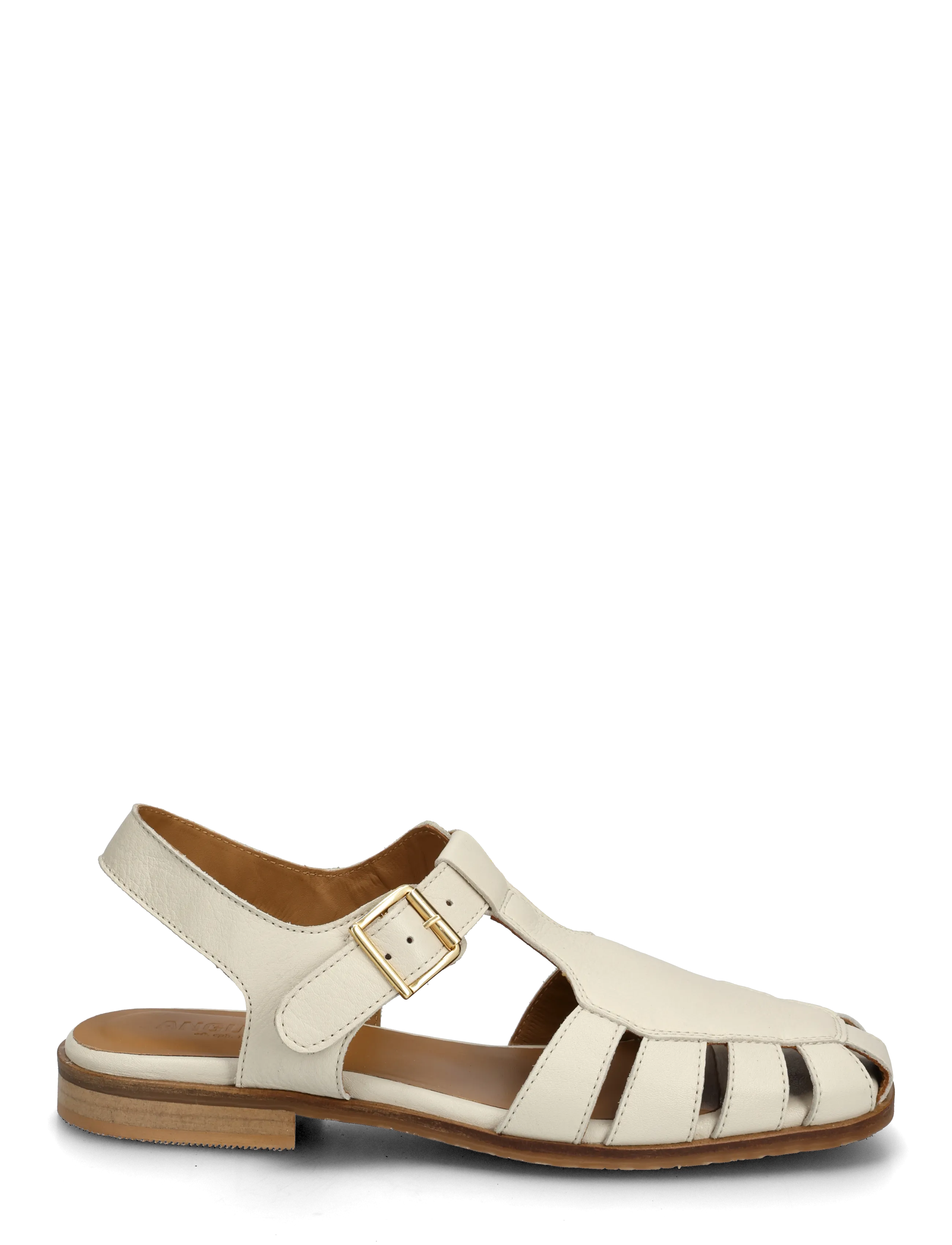 ANGULUS - Sandals - flat  - closed toe - op - gladiator sandals - 4636 oatmilk - 1