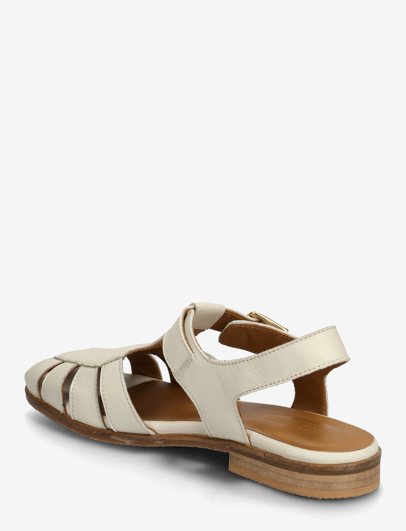 ANGULUS - Sandals - flat  - closed toe - op - gladiator-sandalen - 4636 oatmilk - 2