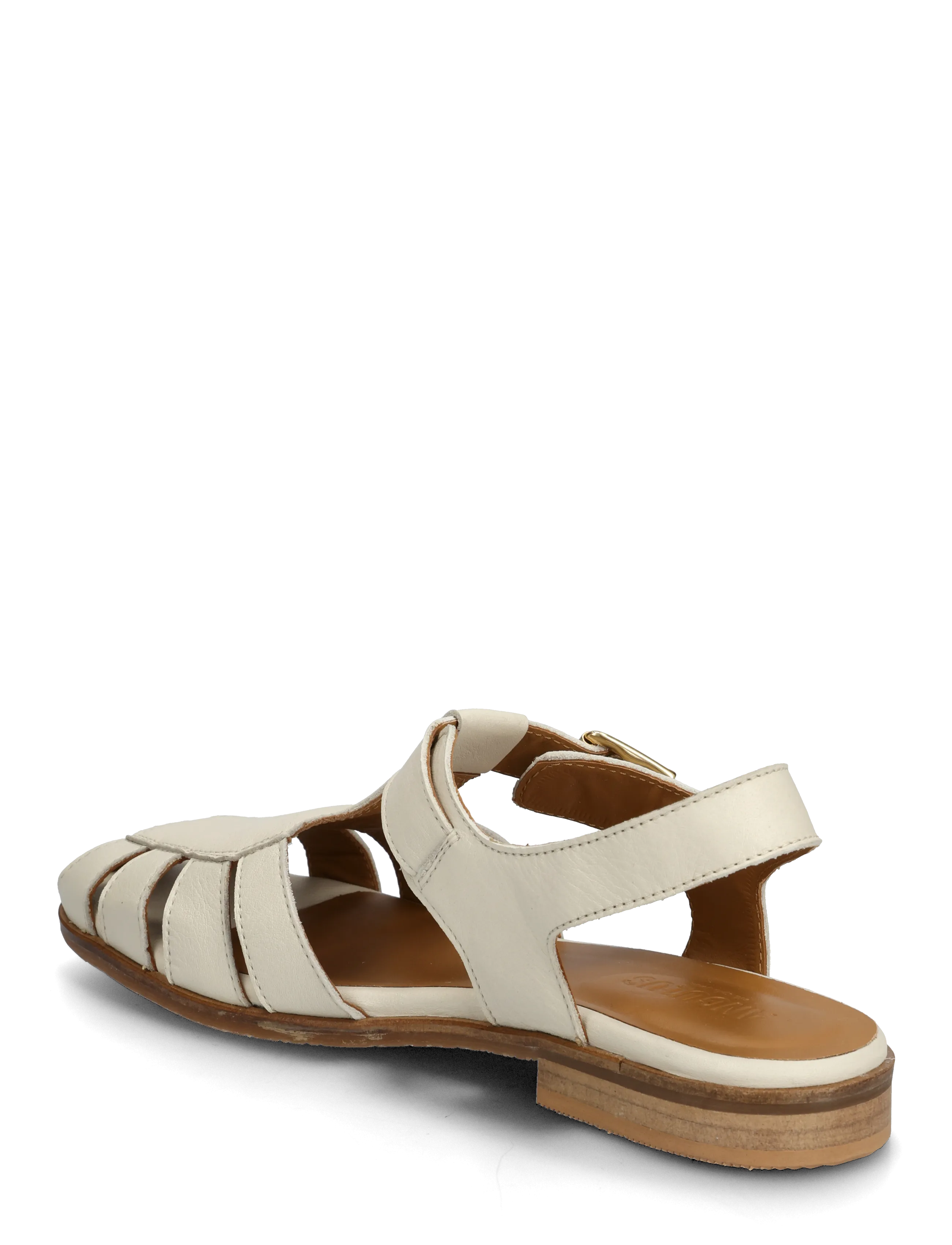 ANGULUS - Sandals - flat  - closed toe - op - gladiator sandals - 4636 oatmilk - 2