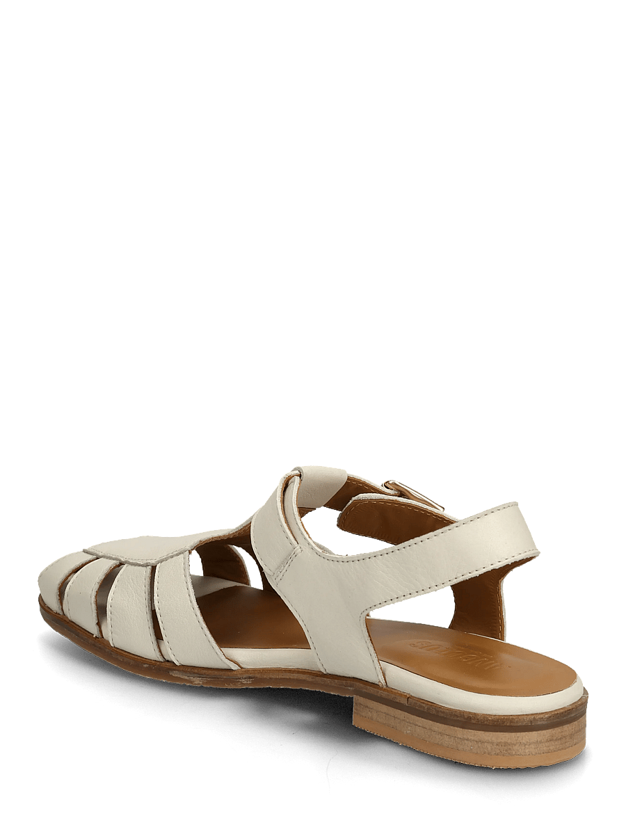 ANGULUS - Sandals - flat - closed toe - op - gladiator sandals - 4636 oatmilk - 2