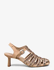 ANGULUS - Sandals - Block heels - festtøj til outletpriser - 2488/1149 multi glitter/sand - 1