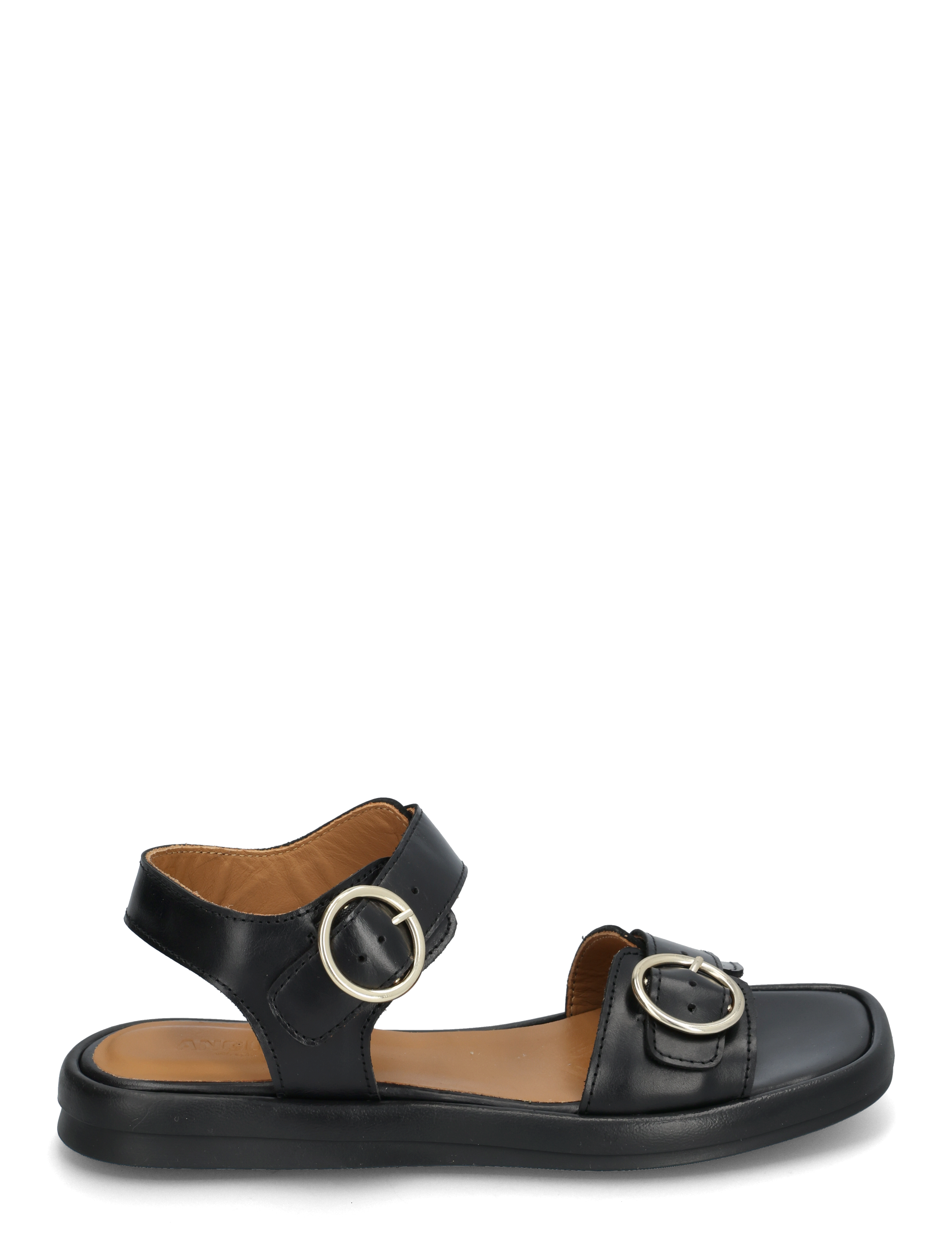 ANGULUS - Sandals - flat - kontsata sandaalid - 1835 black - 1
