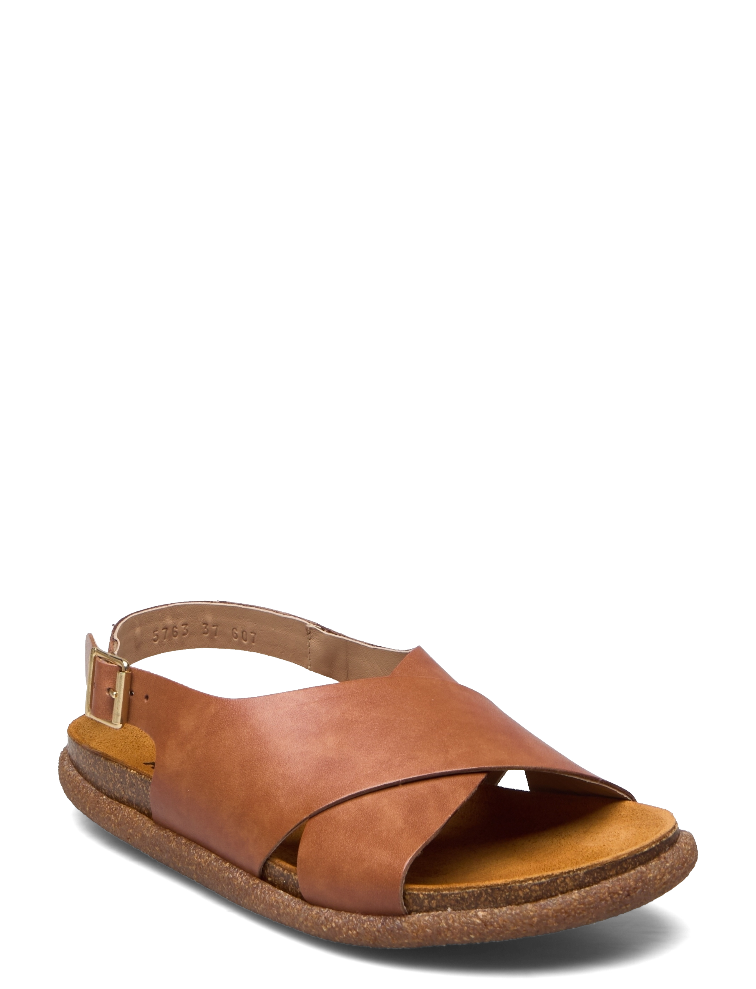 ANGULUS Sandals Flat Open Toe Op, 35, Sandals, Braun - Flat, Frauen