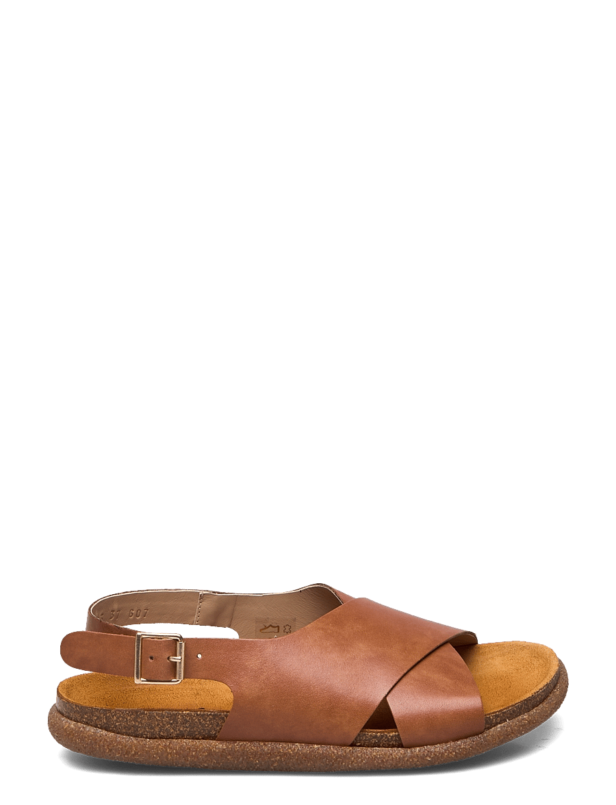 ANGULUS - Sandals - flat - open toe - op - flache sandalen - 1789 tan - 1