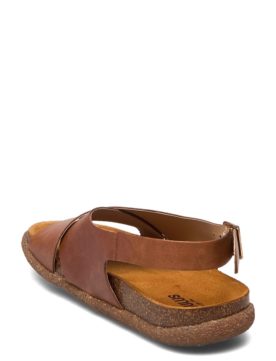 ANGULUS - Sandals - flat - open toe - op - flache sandalen - 1789 tan - 2