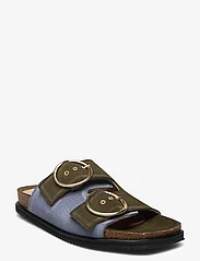 ANGULUS - Sandals - flat - open toe - op - flat sandals - 2244/2242 light blue/green - 0