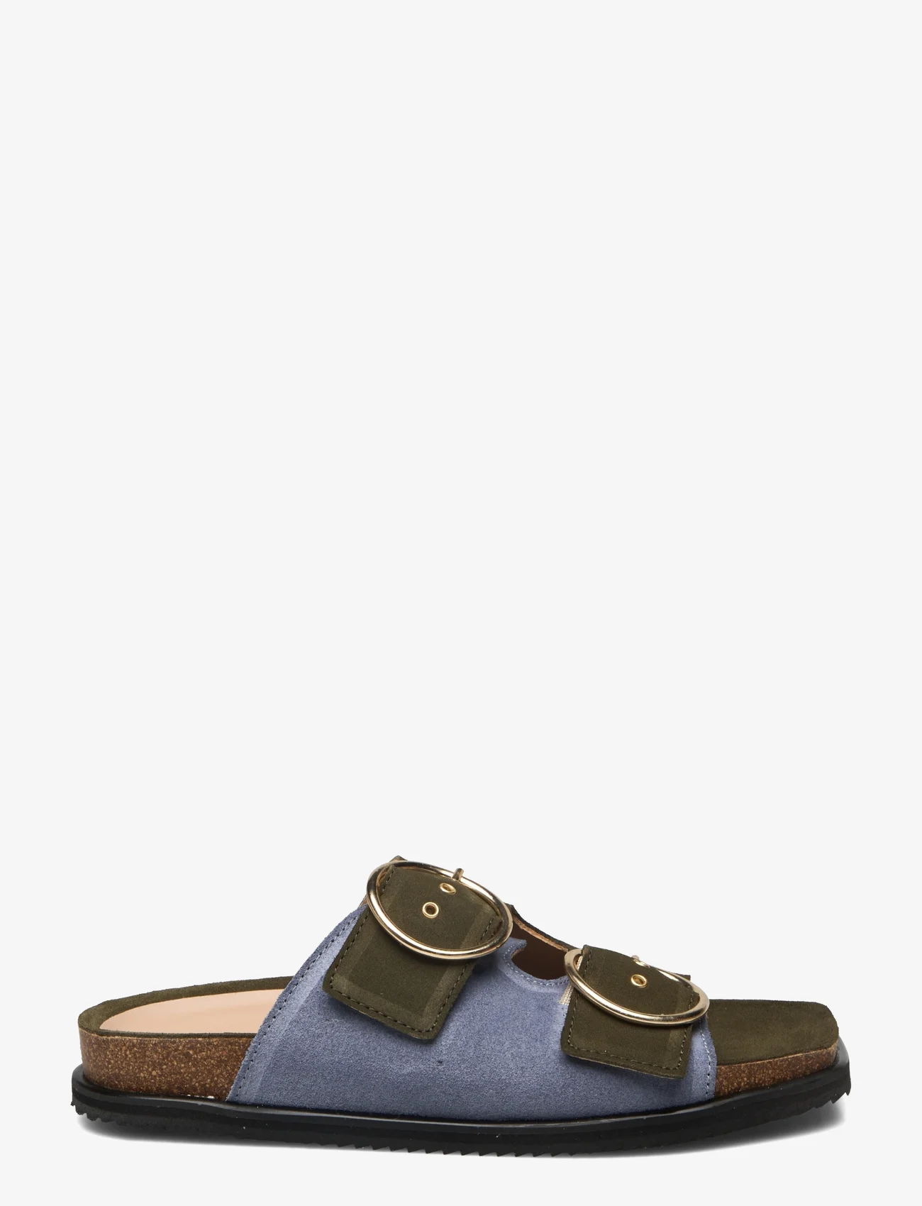 ANGULUS - Sandals - flat - open toe - op - zempapēžu sandales - 2244/2242 light blue/green - 1