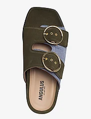 ANGULUS - Sandals - flat - open toe - op - flat sandals - 2244/2242 light blue/green - 3