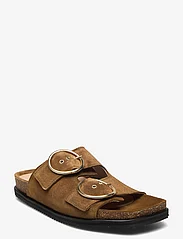 ANGULUS - Sandals - flat - open toe - op - matalat sandaalit - 2209 mustard - 0