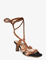ANGULUS - Sandals - Block heels - festkläder till outletpriser - 2059/1163  strap/black - 0