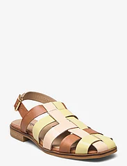 ANGULUS - Sandals - flat - platta sandaler - 1789/2365/2405 tan/yellow/melo - 0