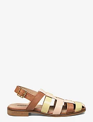 ANGULUS - Sandals - flat - flate sandaler - 1789/2365/2405 tan/yellow/melo - 1