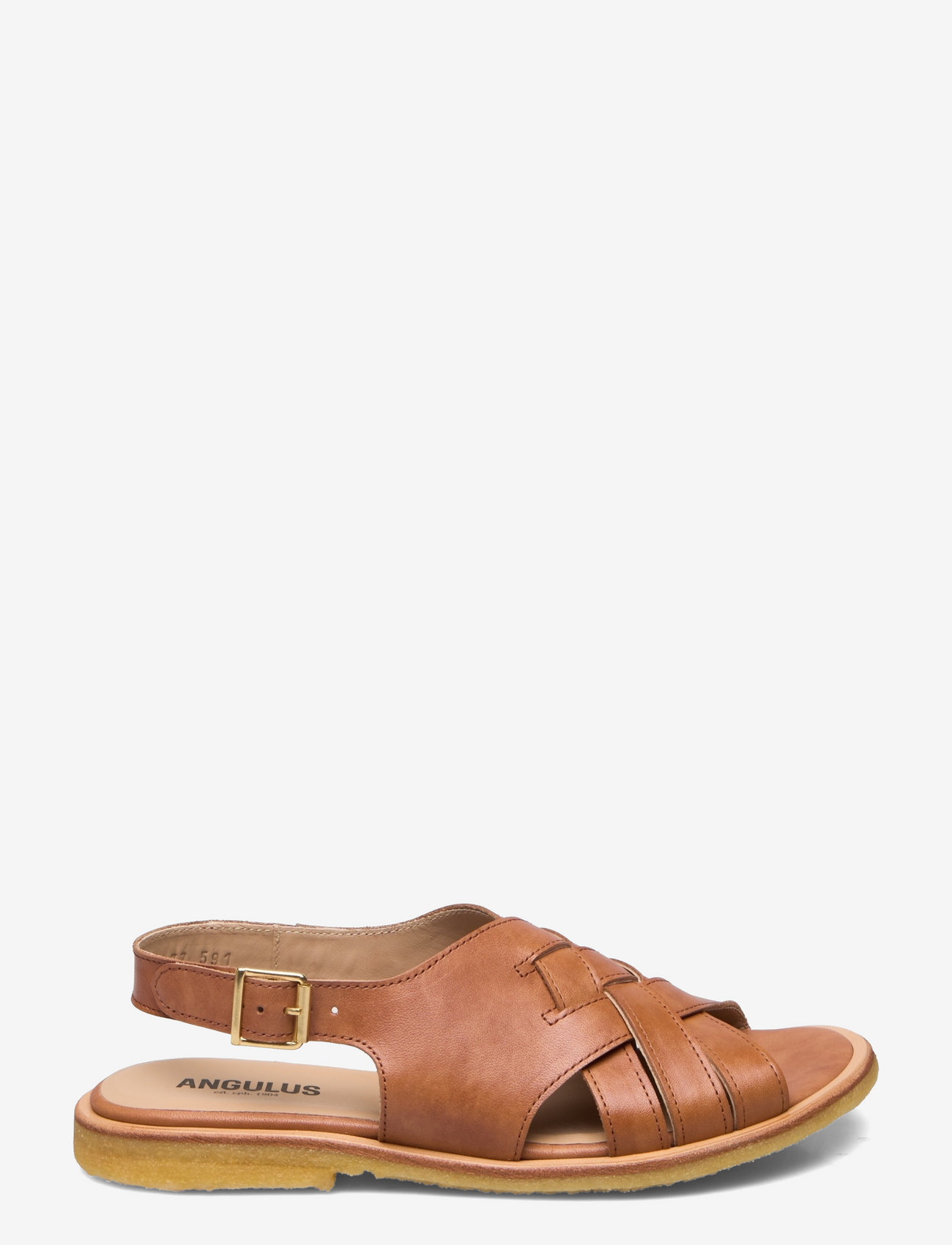 ANGULUS - Sandals - flat  - open toe - op - flache sandalen - 1789 tan - 1