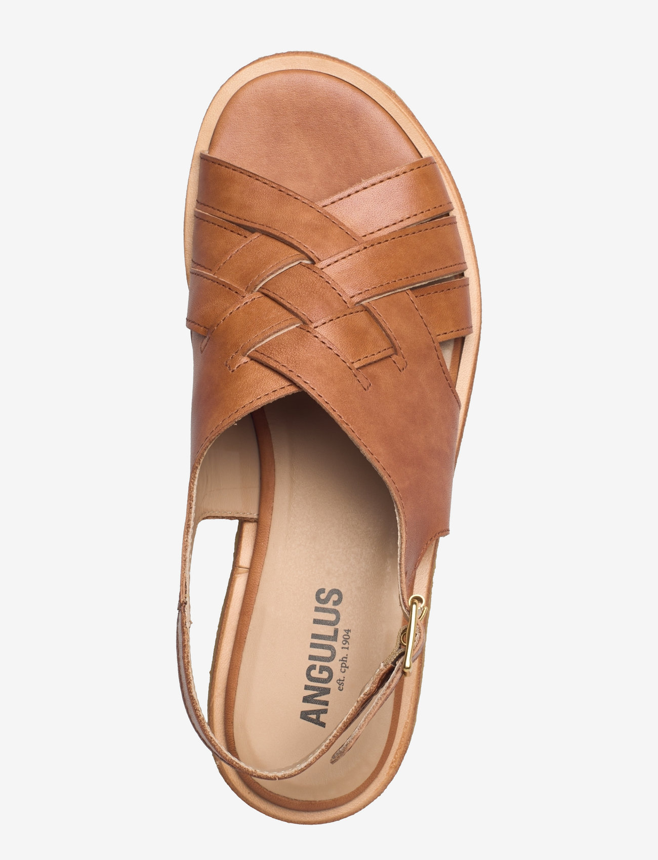 ANGULUS - Sandals - flat  - open toe - op - flache sandalen - 1789 tan - 3
