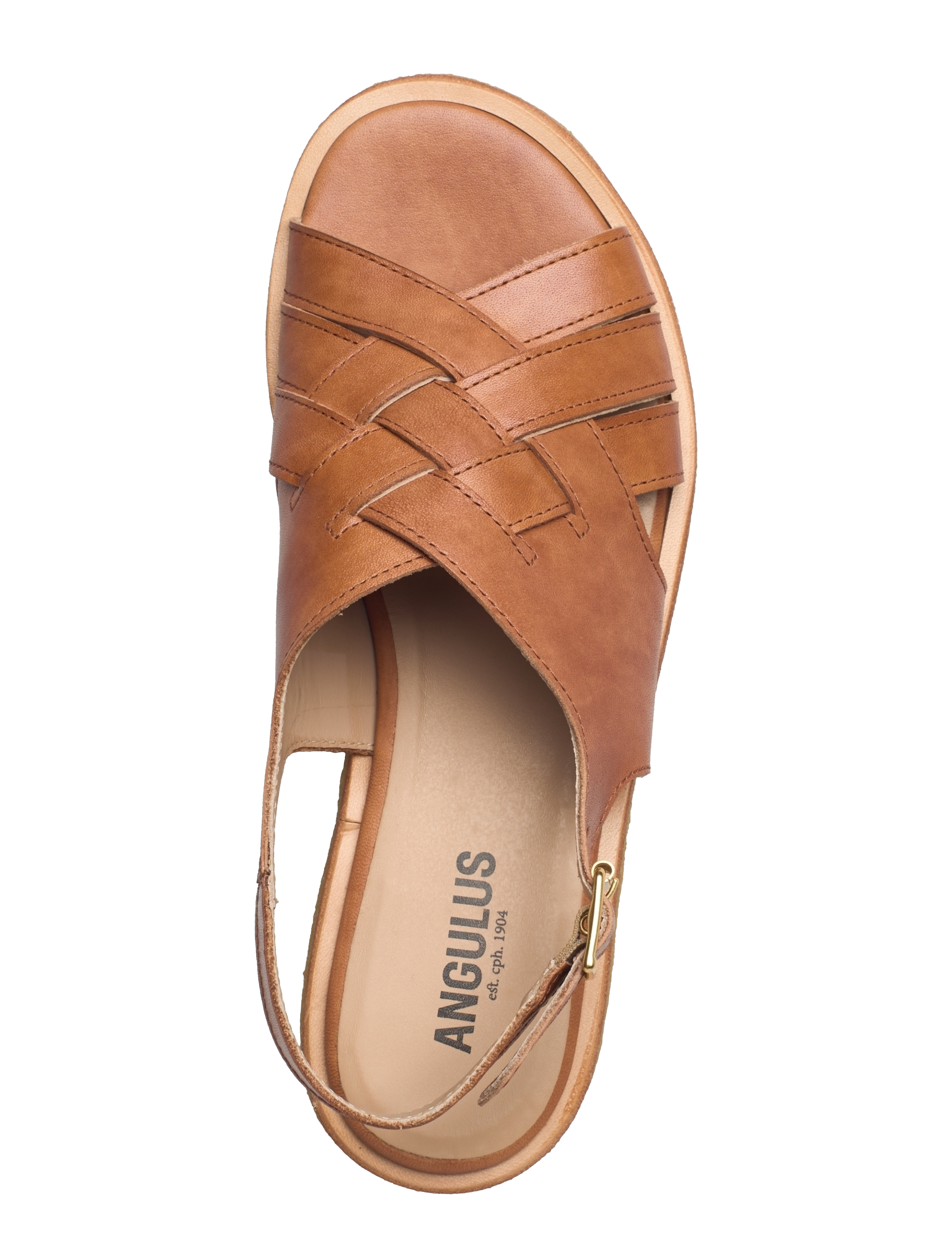 ANGULUS - Sandals - flat  - open toe - op - platte sandalen - 1789 tan - 3