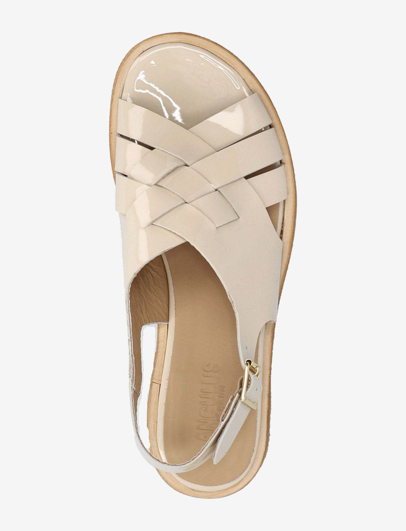 ANGULUS - Sandals - flat - open toe - op - kontsata sandaalid - 2807 beige - 3