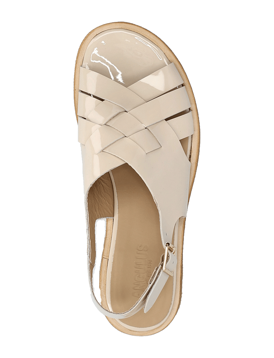 ANGULUS - Sandals - flat - open toe - op - flat sandals - 2807 beige - 3