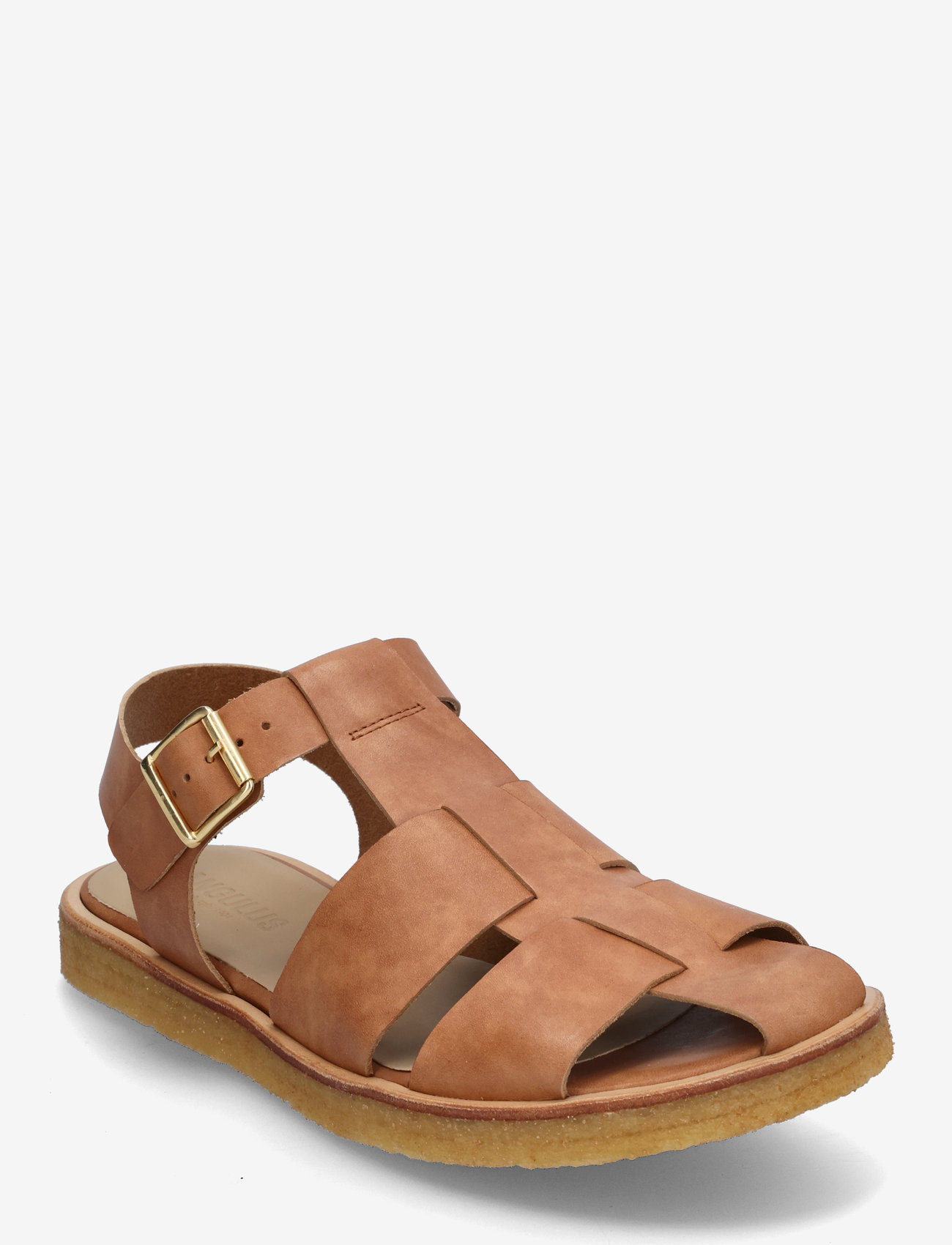 ANGULUS - Sandals - flat  - closed toe - op - flache sandalen - 3637 tan - 0