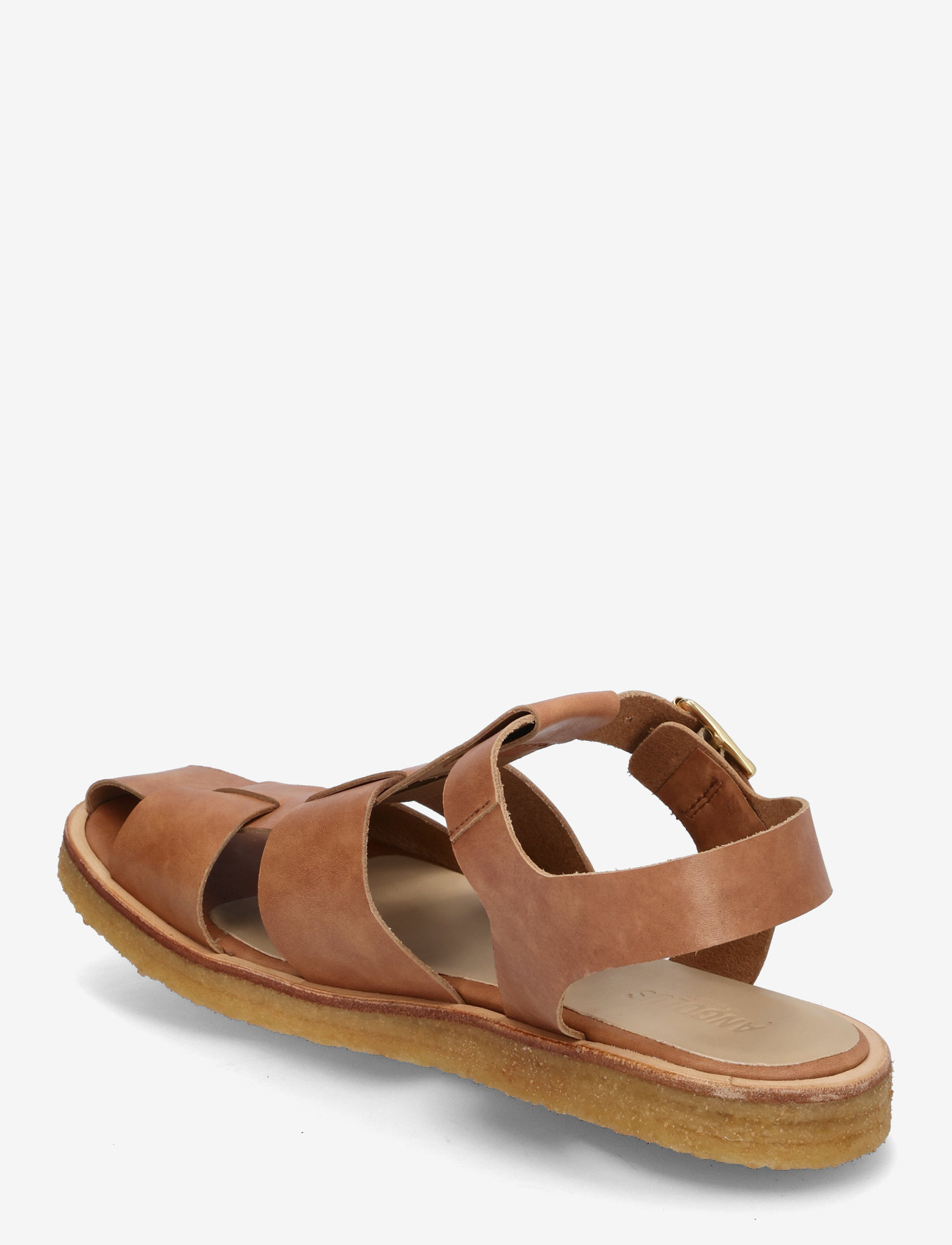 ANGULUS - Sandals - flat  - closed toe - op - flache sandalen - 3637 tan - 2