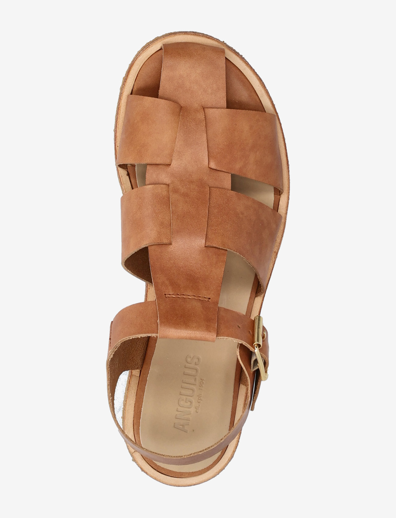 ANGULUS - Sandals - flat  - closed toe - op - flache sandalen - 3637 tan - 3