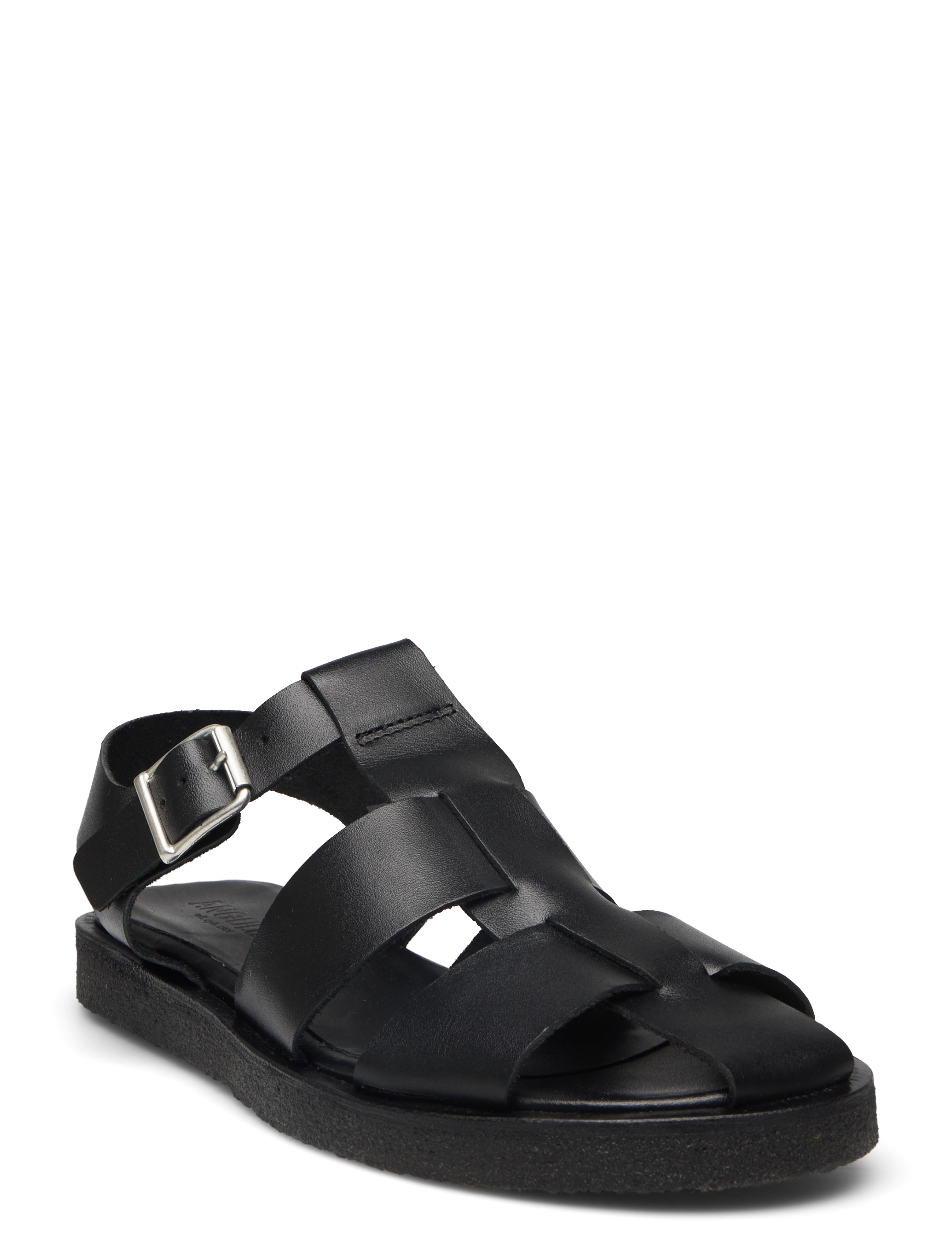 ANGULUS - Sandals - flat - closed toe - op - flache sandalen - 1785 black - 0
